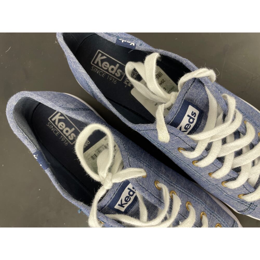Keds Triple Kick Chambray Blue Flatform Sneakers Sz 10 - Picture 3 of 9